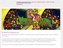 Tablet Screenshot of kinderbetreuung-alibaba.ch